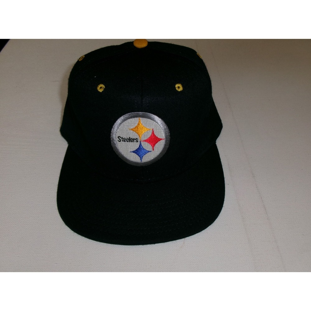 PITTSBUR STEELERS FITTED SIZE 7  1/8 USA MADE WOOL HAT CAP VINTAGE DEADSTOCK H3